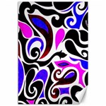 Retro Swirl Abstract Canvas 12  x 18 
