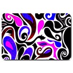 Retro Swirl Abstract Large Doormat 