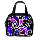 Retro Swirl Abstract Classic Handbag (One Side)