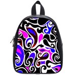Retro Swirl Abstract School Bag (Small)
