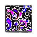 Retro Swirl Abstract Memory Card Reader (Square 5 Slot)