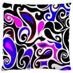 Retro Swirl Abstract Standard Flano Cushion Case (Two Sides)