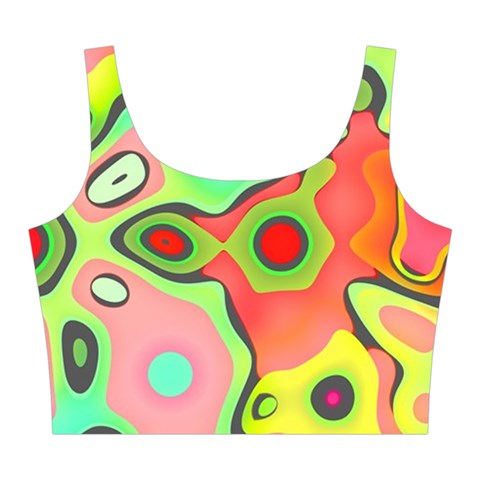 Colorful shapes         Midi Sleeveless Dress from ZippyPress Top Front