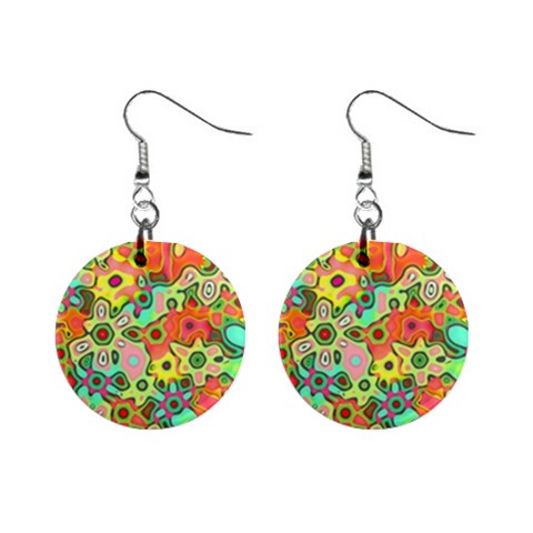 Colorful shapes          1  Button Earrings from ZippyPress Front
