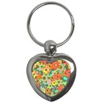 Colorful shapes          Key Chain (Heart)