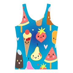 Cute food characters clipart             Women s Sport Tank Top from ZippyPress Front