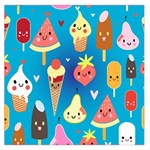 Cute food characters clipart             Satin Scarf