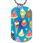 Cute food characters clipart             Dog Tag (One Side)