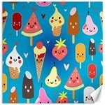 Cute food characters clipart             Canvas 16  x 16 