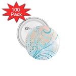 Pink Blue Pattern 1.75  Button (100 pack) 