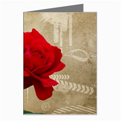 Red Rose Art Greeting Card from ZippyPress Left