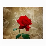Red Rose Art Small Glasses Cloth (2 Sides)