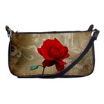 Red Rose Art Shoulder Clutch Bag