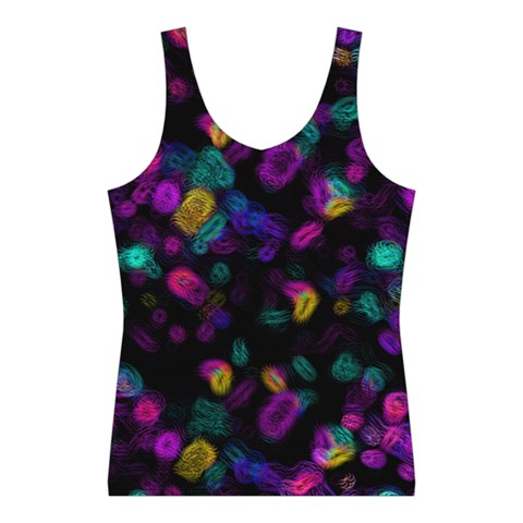 Neon brushes                      Women s Sport Tank Top from ZippyPress Front