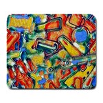 Colorful painted shapes                      Large Mousepad