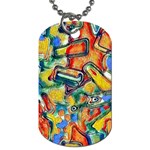 Colorful painted shapes                      Dog Tag (One Side)