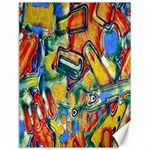 Colorful painted shapes                      Canvas 12  x 16 