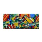 Colorful painted shapes                      Hand Towel