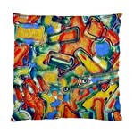 Colorful painted shapes                     Standard Cushion Case (Two Sides)