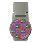 Shapes in squares pattern                       Money Clip (Round)