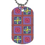 Shapes in squares pattern                       Dog Tag (One Side)