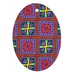 Shapes in squares pattern                       Ornament (Oval)