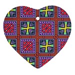 Shapes in squares pattern                       Ornament (Heart)