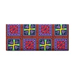 Shapes in squares pattern                       Hand Towel
