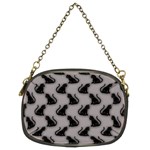 Black Cats On Gray Chain Purse (Two Sides)