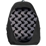 Black Cats On Gray Backpack Bag
