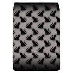 Black Cats On Gray Removable Flap Cover (L)