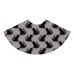 Black Cats On Gray Midi Sleeveless Dress from ZippyPress Skirt Back