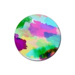 Watercolors spots                              Rubber Round Coaster (4 pack)