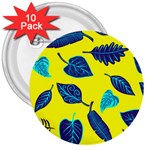 Leaves on a yellow background                                  3  Button (10 pack)