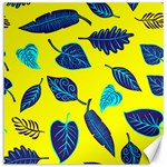 Leaves on a yellow background                                  Canvas 20  x 20 