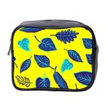Leaves on a yellow background                                  Mini Toiletries Bag (Two Sides)