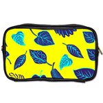 Leaves on a yellow background                                  Toiletries Bag (One Side)