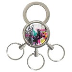 Graffiti Grunge 3-Ring Key Chain