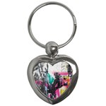 Graffiti Grunge Key Chain (Heart)