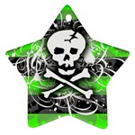 Deathrock Skull Star Ornament (Two Sides)