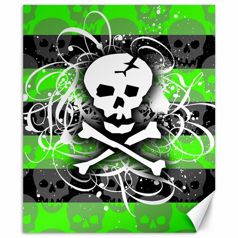 Deathrock Skull Canvas 8  x 10  from ZippyPress 8.15 x9.66  Canvas - 1