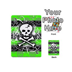 Deathrock Skull Playing Cards 54 Designs (Mini) from ZippyPress Front - Spade3