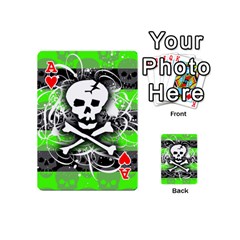 Ace Deathrock Skull Playing Cards 54 Designs (Mini) from ZippyPress Front - HeartA