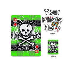 Deathrock Skull Playing Cards 54 Designs (Mini) from ZippyPress Front - Diamond10