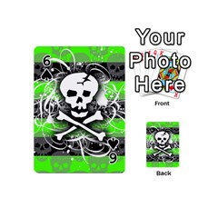 Deathrock Skull Playing Cards 54 Designs (Mini) from ZippyPress Front - Spade6