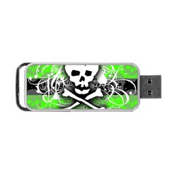 Deathrock Skull Portable USB Flash (Two Sides) from ZippyPress Front