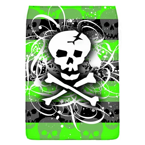 Deathrock Skull Removable Flap Cover (S) from ZippyPress Front