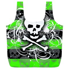 Deathrock Skull Full Print Recycle Bag (XL) from ZippyPress Front