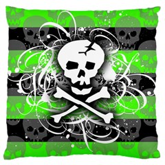 Deathrock Skull Standard Flano Cushion Case (Two Sides) from ZippyPress Back