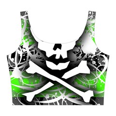 Deathrock Skull Midi Sleeveless Dress from ZippyPress Top Back